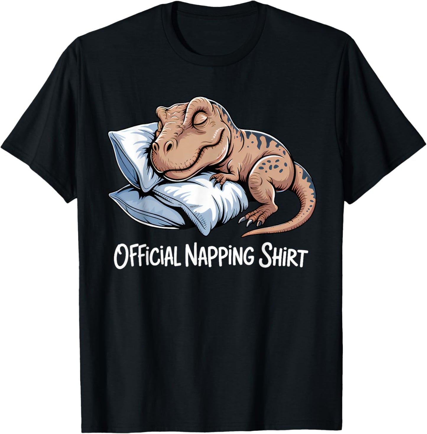 Funny Dinosaur Sleeping Dinosaur Lover Official Napping Cute T-Shirt