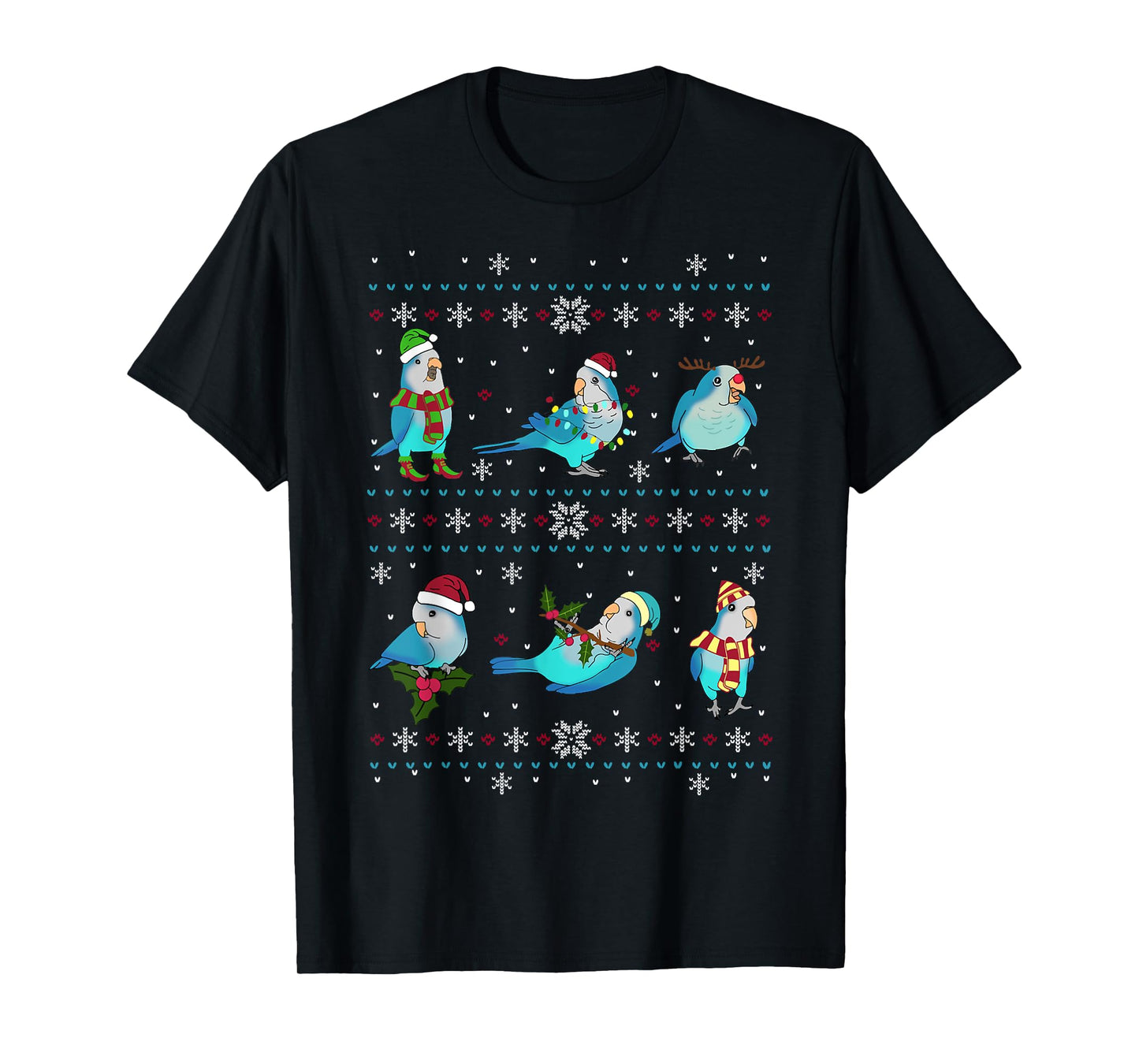 Green Quaker Ugly Christmas Sweater, Funny Parrot Owner Birb T-Shirt