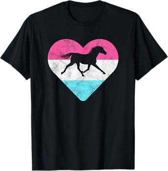 Retro Vintage Horse Gift for Women or Girls T-Shirt