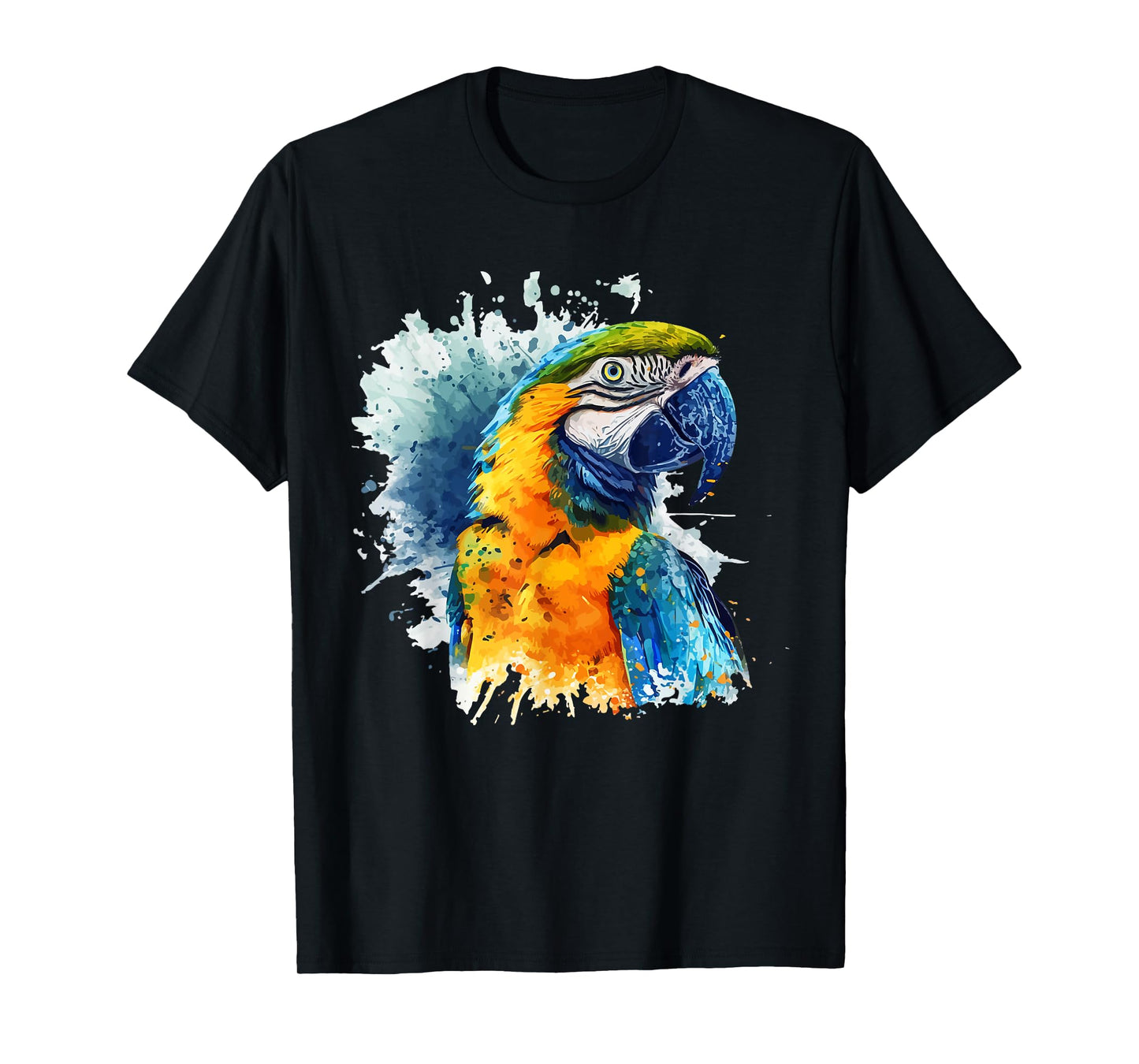 Colorful Parrot Watercolor T-Shirt