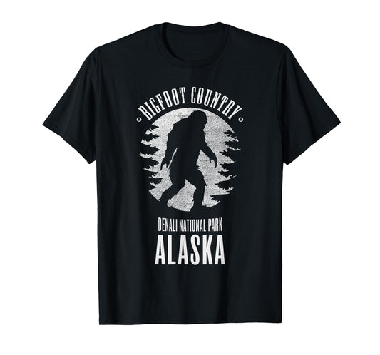 Bigfoot Alaska Denali National Park T Shirt T-Shirt