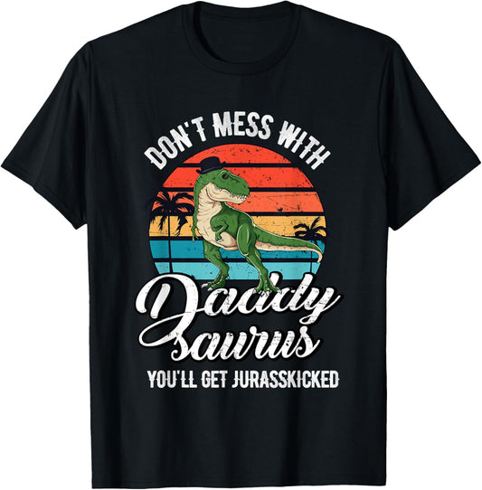 Daddysaurus Rex Dinosaur Dad Father's Day Dino T-Rex Daddy T-Shirt