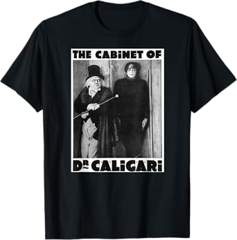 Dr Caligari Halloween Monster Poster Vintage Horror Movie T-Shirt