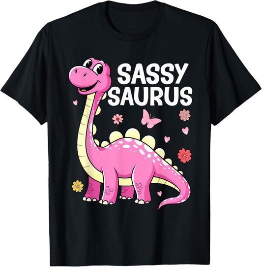 Dinosaur Toddler Girl Sassy Toddler Girls Women T-Shirt