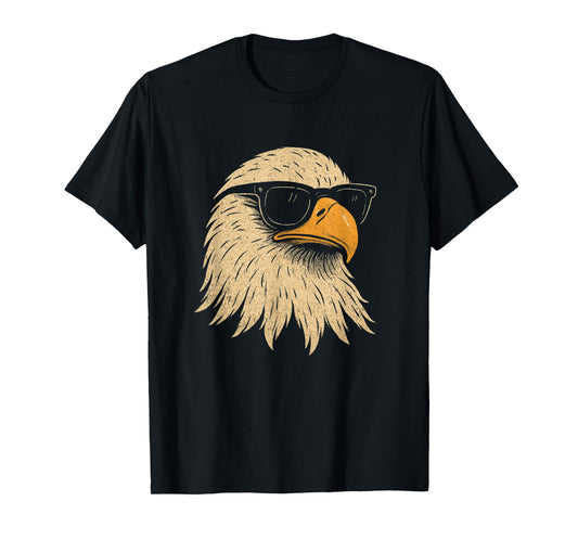 Cool Eagle Sunglasses Retro Vintage Patriotic Eagle T-Shirt