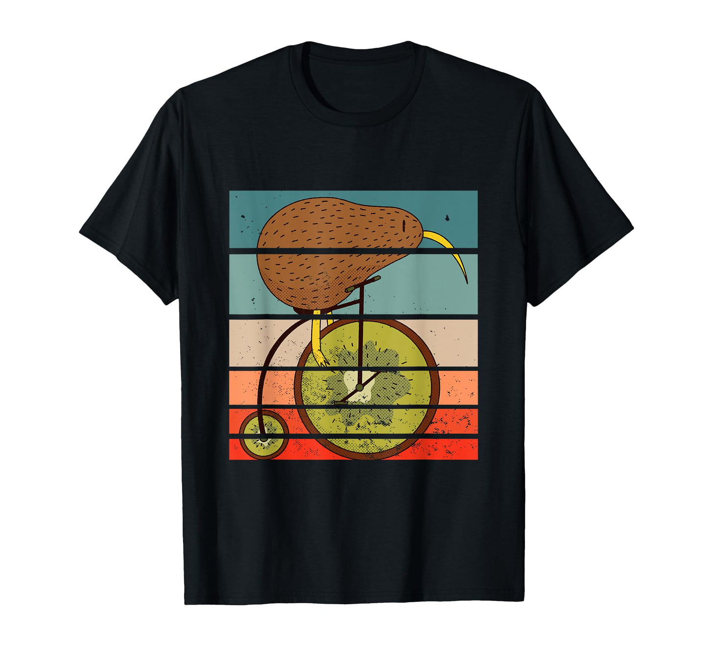 Kiwi Bird Bicycle Driving Cyclist Cycling Gift T-Shirt