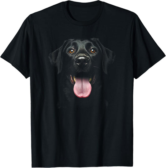 Cute Black Labrador Retriever Puppy Dog Face Lab T-Shirt