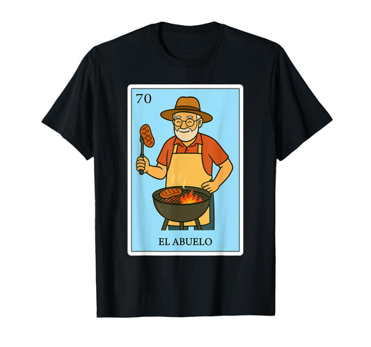 El Abuelo Parrillero Spanish-Mexican Bingo Gifts for Abuela T-Shirt