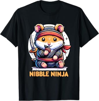 Nibble Ninja Funny Hamster Lover T-Shirt