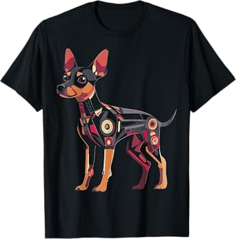 Miniature Pinscher Dog Motif Pet Art Miniature Pinscher T-Shirt for Men Women Kids