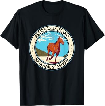 Assateague Island National Seashore Badge Vintage T-Shirt