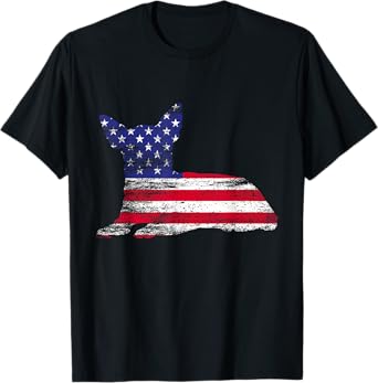Chihuahua American Flag USA Fan Dog Owner Men Women T-Shirt