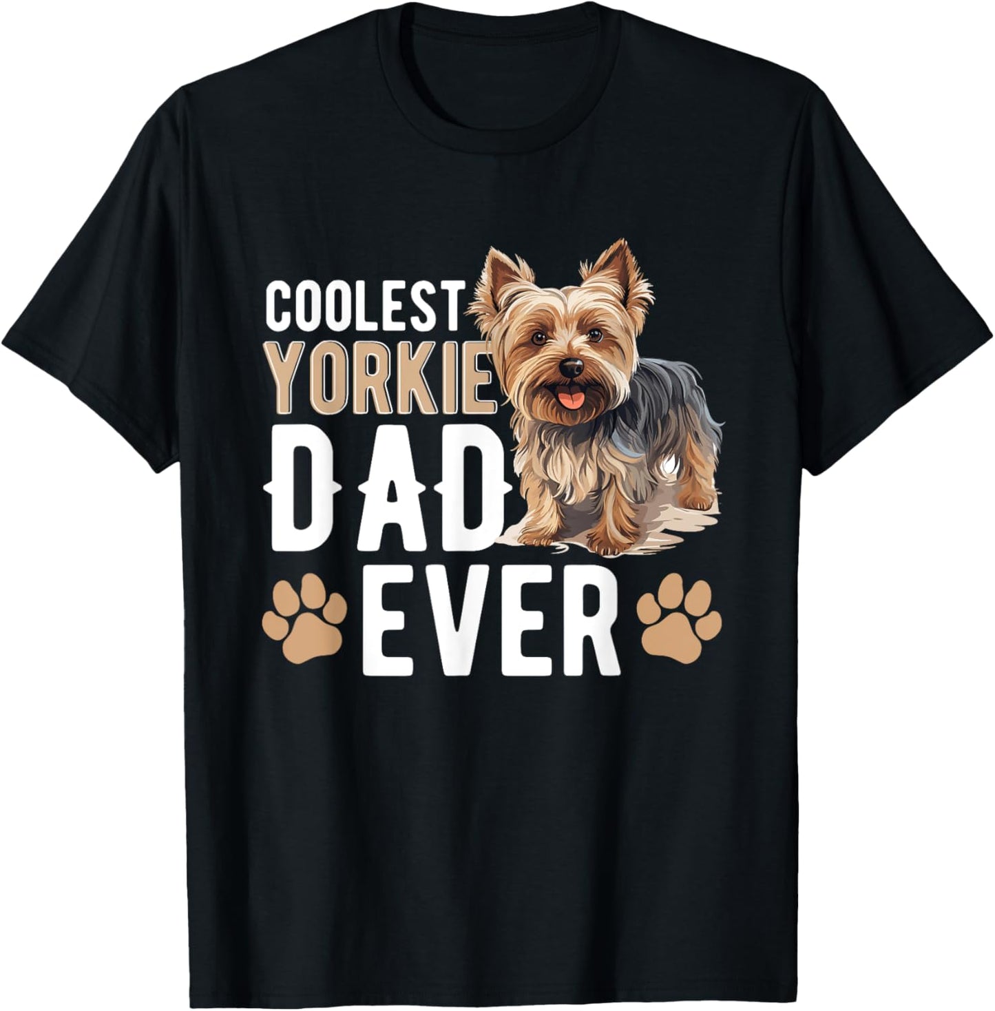 Yorkshire Terrier Dog Yorkie - Coolest Yorkie Dad ever T-Shirt