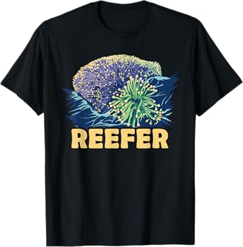 Reefer Vibrant Ocean Reef Coral Scene T-Shirt