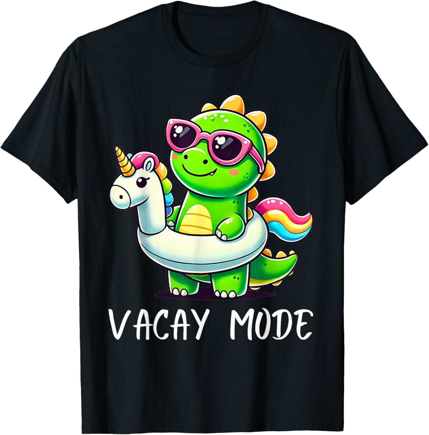 Vacay Mode Cute Dinosaur Shirt Funny Family Vacation Gift T-Shirt