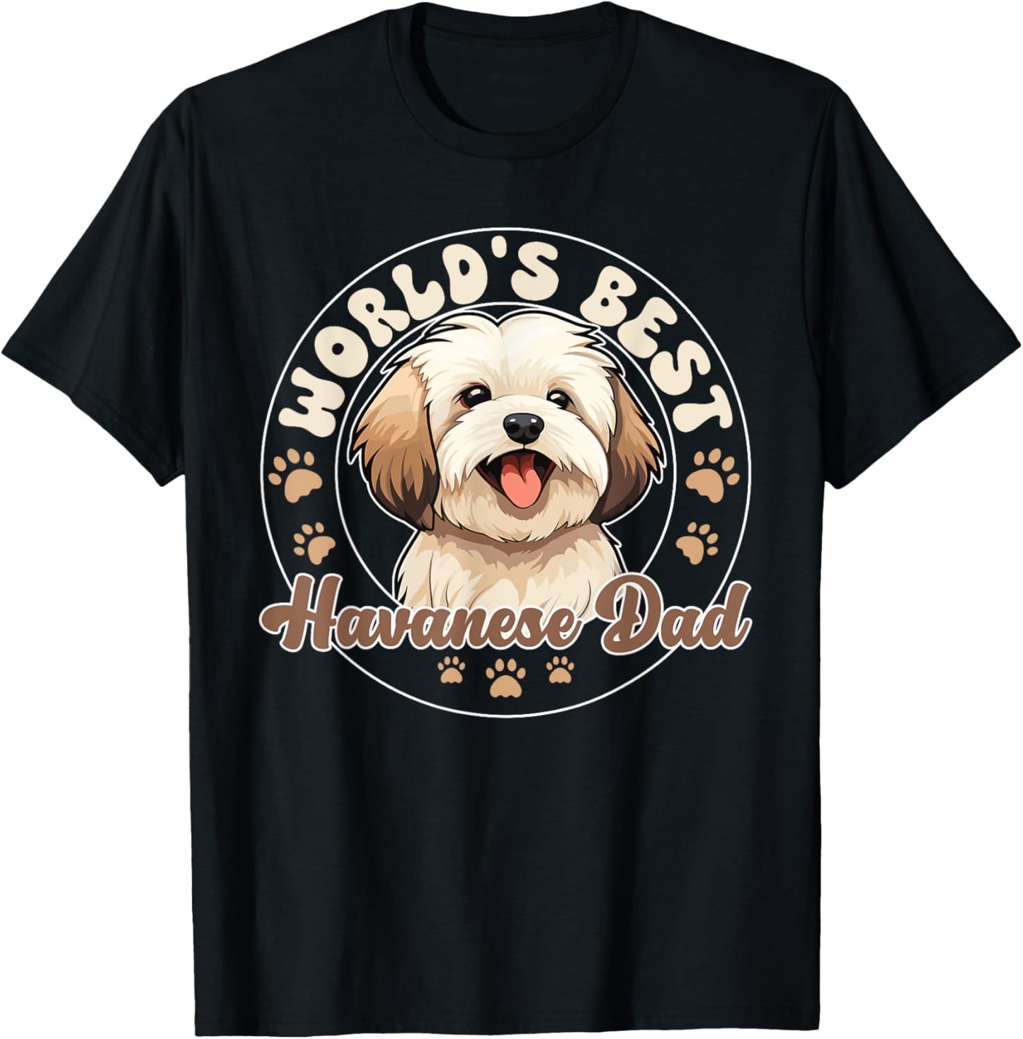 Havanese Dog World's Best Havanese Dad T-Shirt