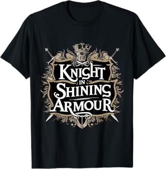 Knight In Shining Armour Renaissance Fair Faire Medieval Men T-Shirt