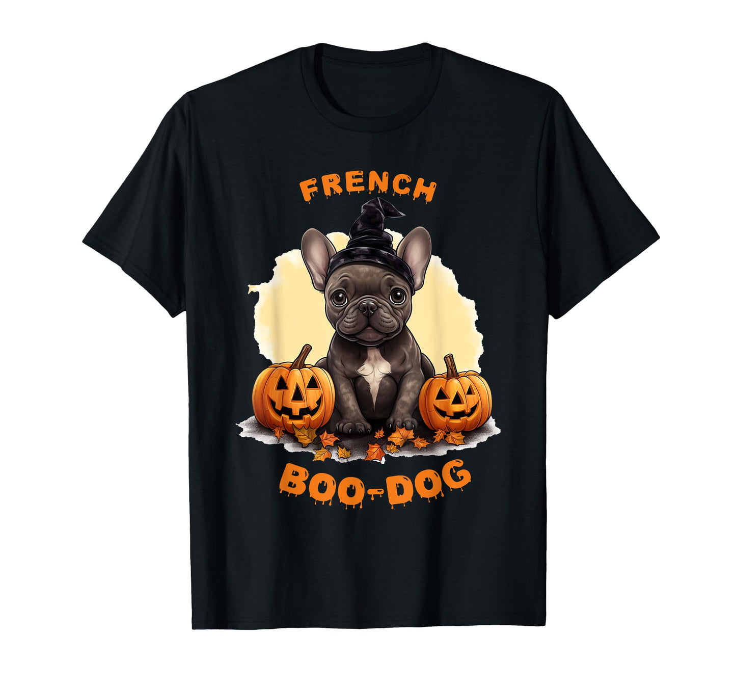 Halloween Frenchie, French Boo-dog, bulldog T-Shirt
