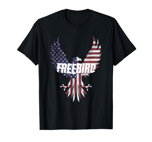 Patriotic Freebird Eagle 4th of July T-Shirt