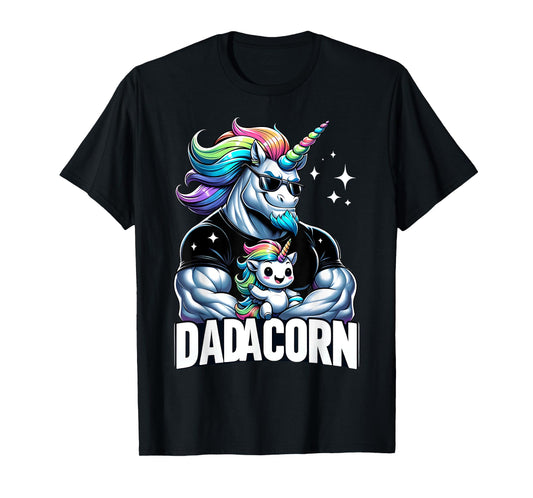 Father's Day Dadacorn Unicorn Dad and Son Daughter, Dadacorn T-Shirt