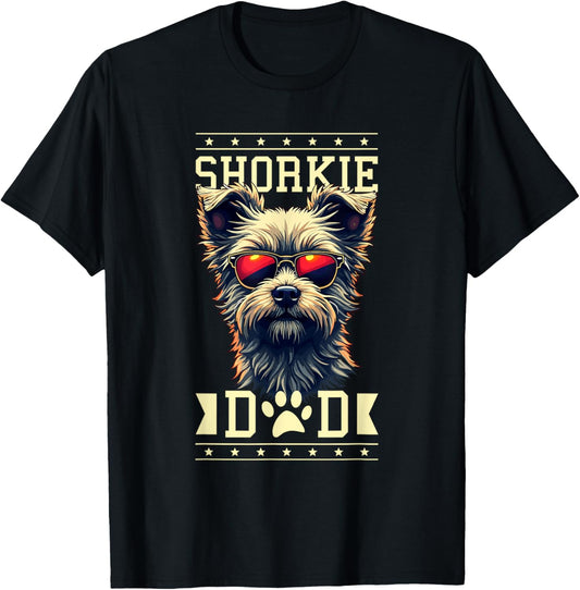 Shorkie Dad Shorkies Shih Tzu Yorkshire Terrier T-Shirt