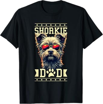 Shorkie Dad Shorkies Shih Tzu Yorkshire Terrier T-Shirt