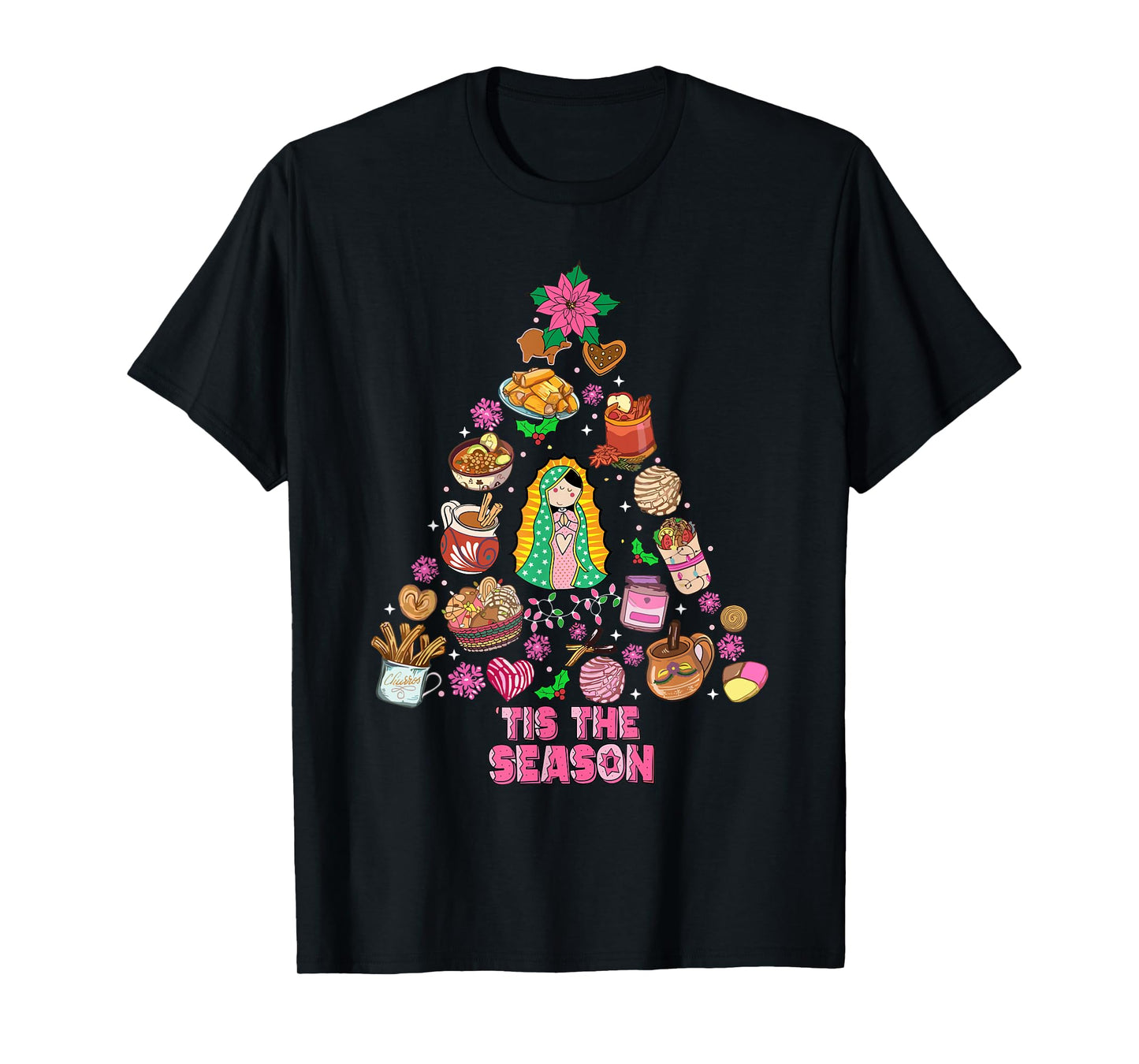 Tis the Season Mexican Christmas Feliz Navidad Xmas Mexican T-Shirt