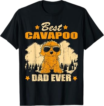 Cavapoo And Dog Dad - Best Friends Dog Father T-Shirt