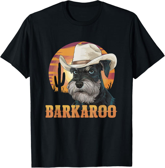 Barkaroo Western Giant Schnauzer Cowboy Hat Dog Mom T-Shirt