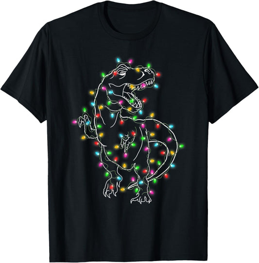 Dinosaur T-rex Tree Christmas Sweater Xmas Pet Dino Trex T-Shirt