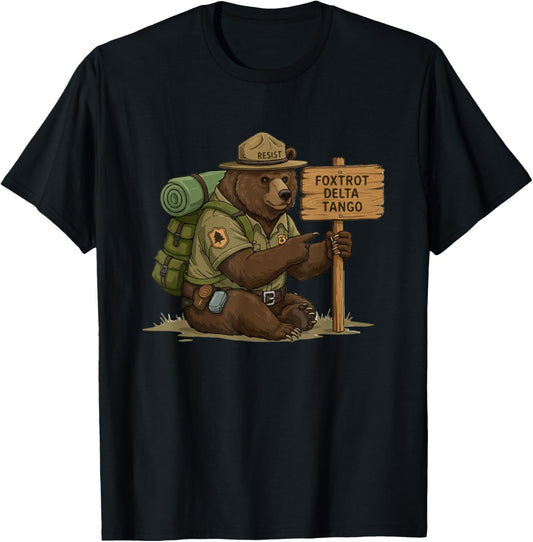 Funny Bear Foxtrot Tango Delta Cool Bear T-Shirt