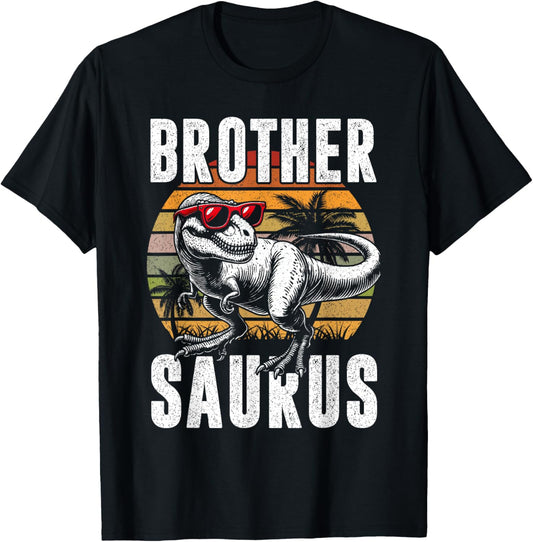 Brothersaurus T Rex Dinosaur Brother Birthday Party Dino T-Shirt