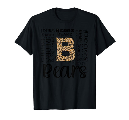 Bears School Sports Fan Team Spirit Vintage T-Shirt