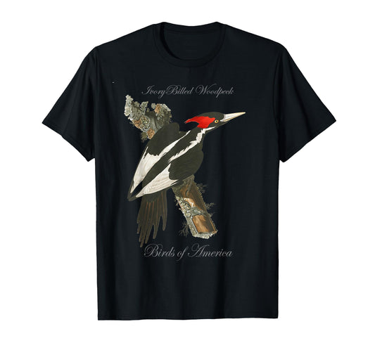 Ivory Billed Woodpecker - Birds of America Series T-Shirt T-Shirt