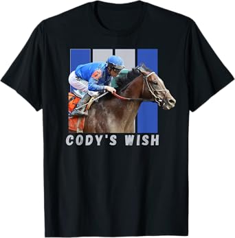 Cody's Wish Horse Racing Thoroughbred, Del Mar, Santa Anita T-Shirt