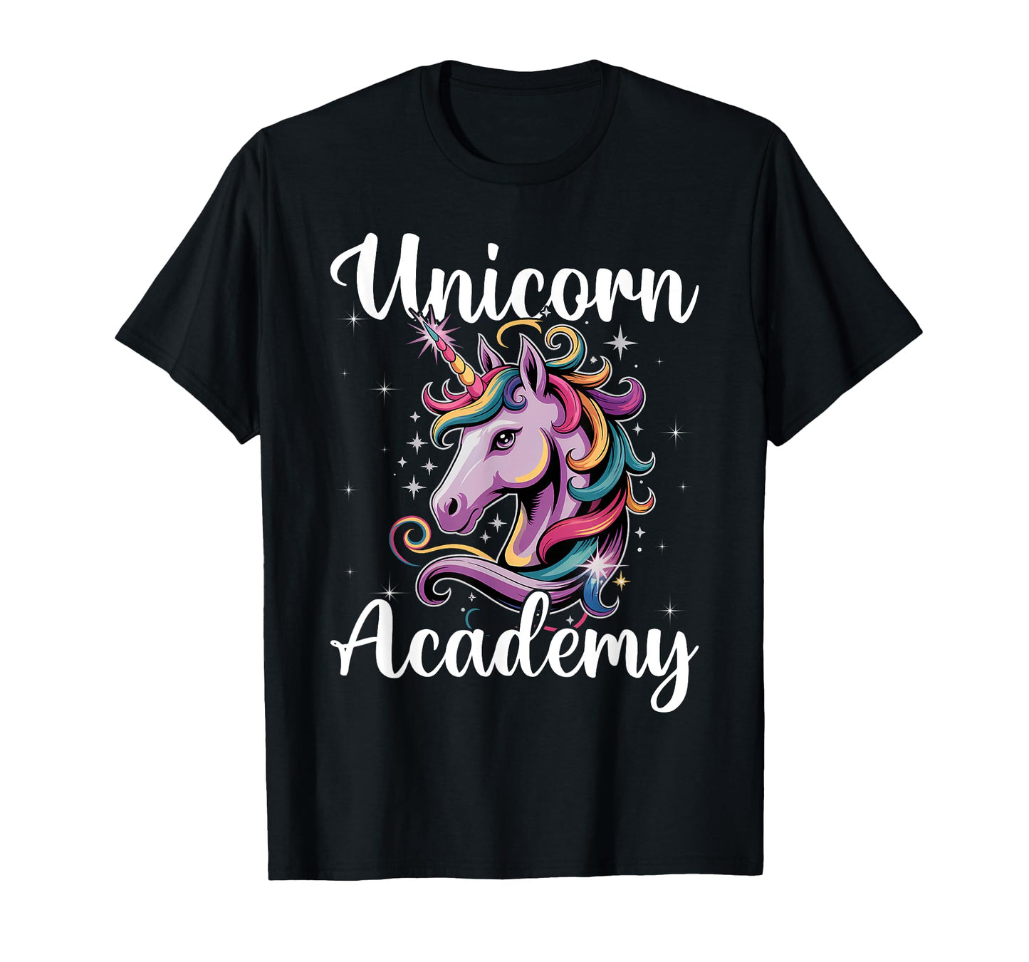 Unicorn Academy Enchanting Graphic Logo T-Shirt