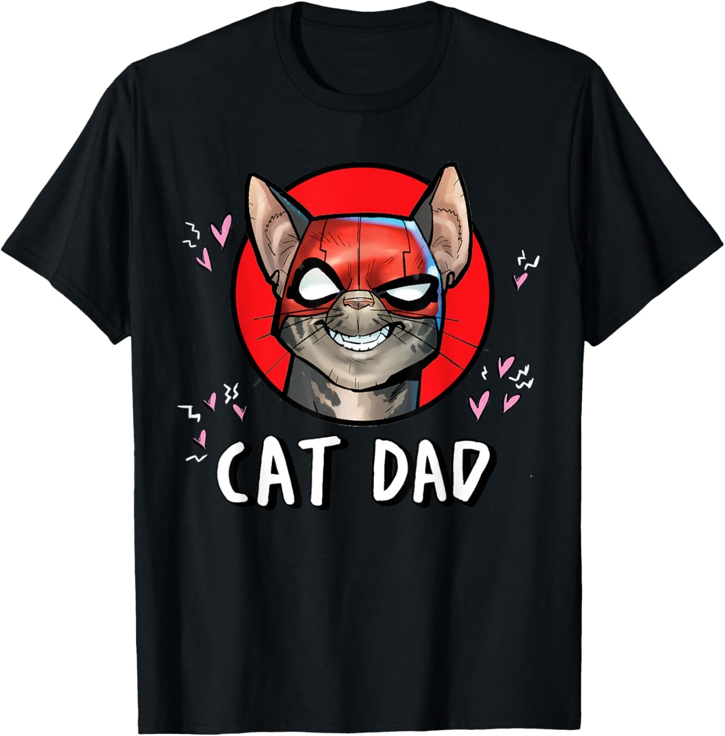 Marvel Super Heroes Pets Deadpool Catpool Cat Dad T-Shirt