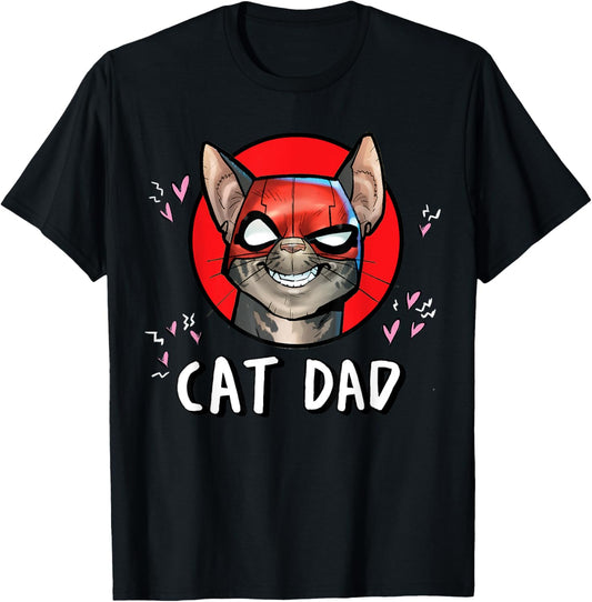 Marvel Super Heroes Pets Deadpool Catpool Cat Dad T-Shirt