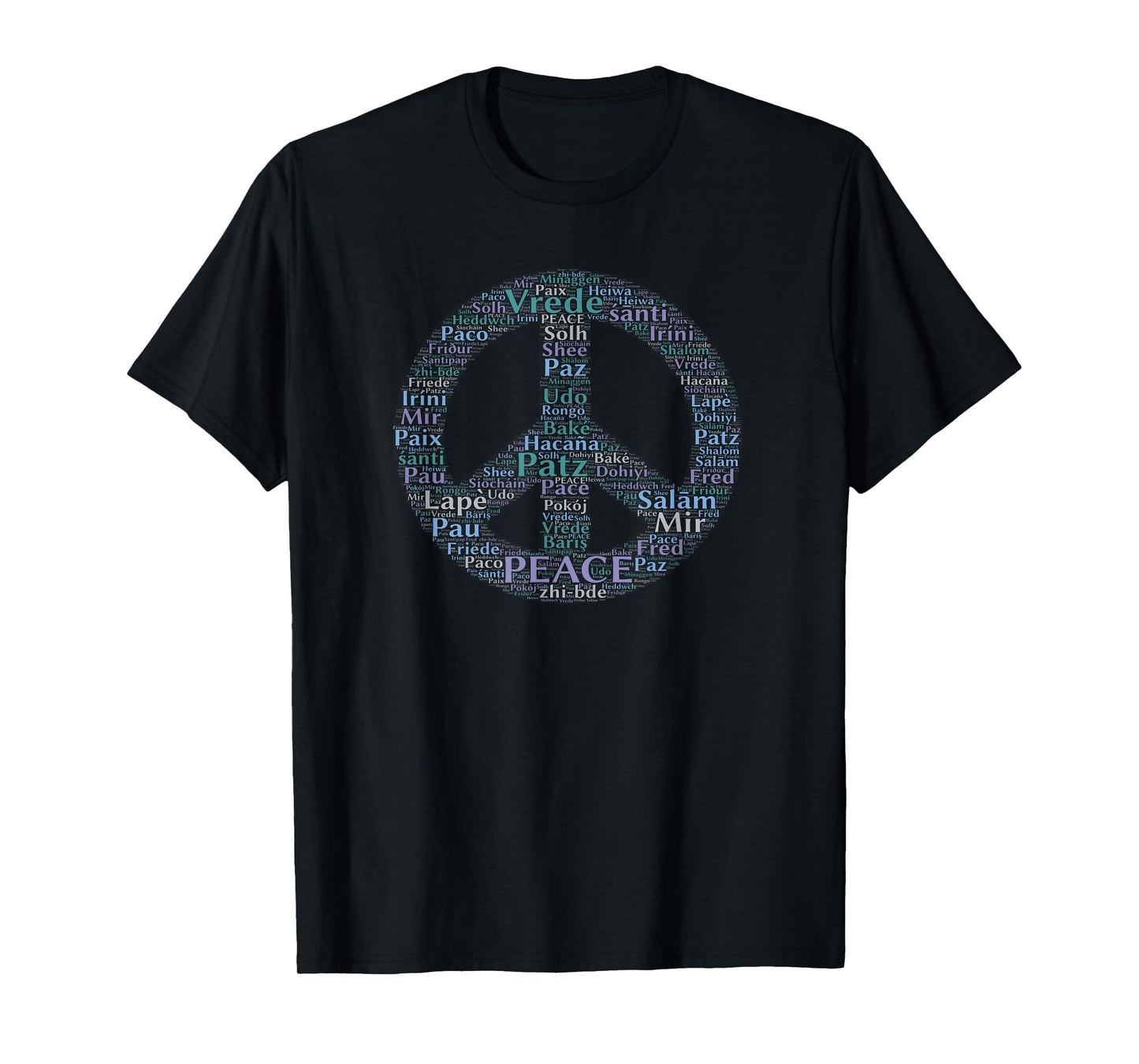 Peace Sign in Different Languages T-Shirt
