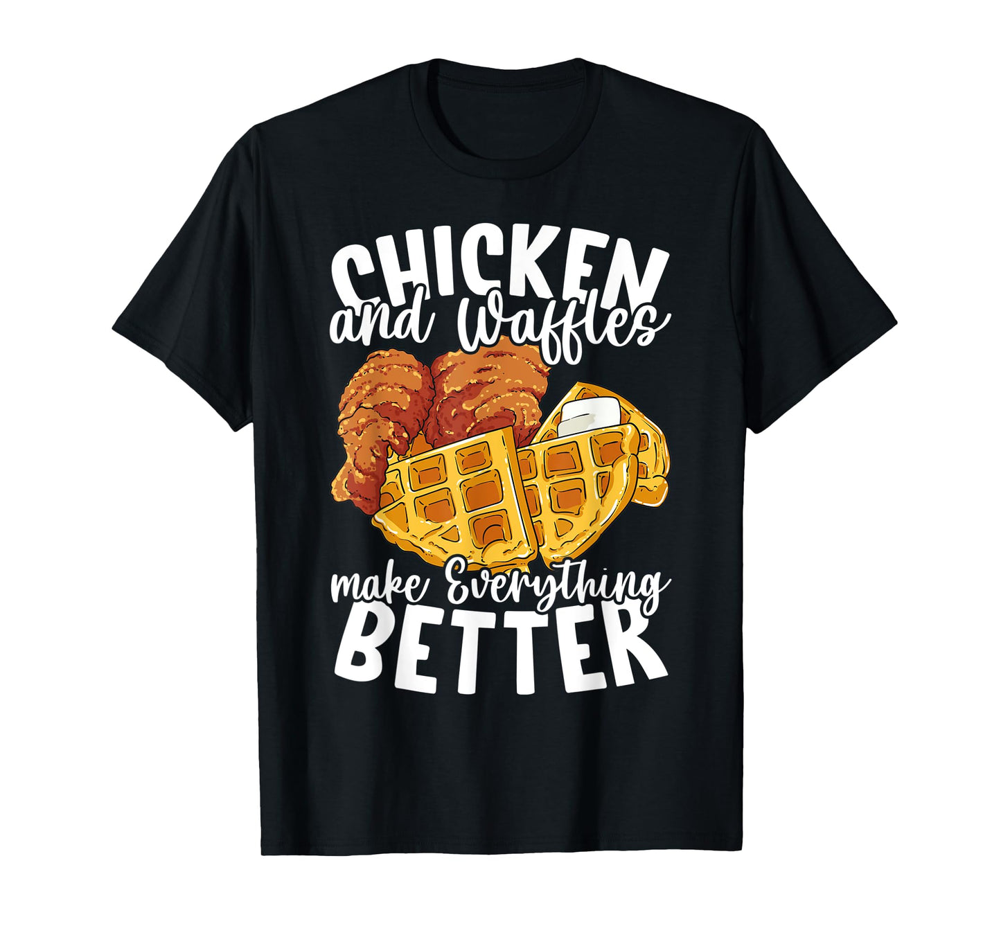 Chicken and Waffles Brunch Food Funny T-Shirt