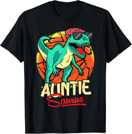 Auntiesaurus T Rex Auntie Saurus Dinosaur Family Matching T-Shirt