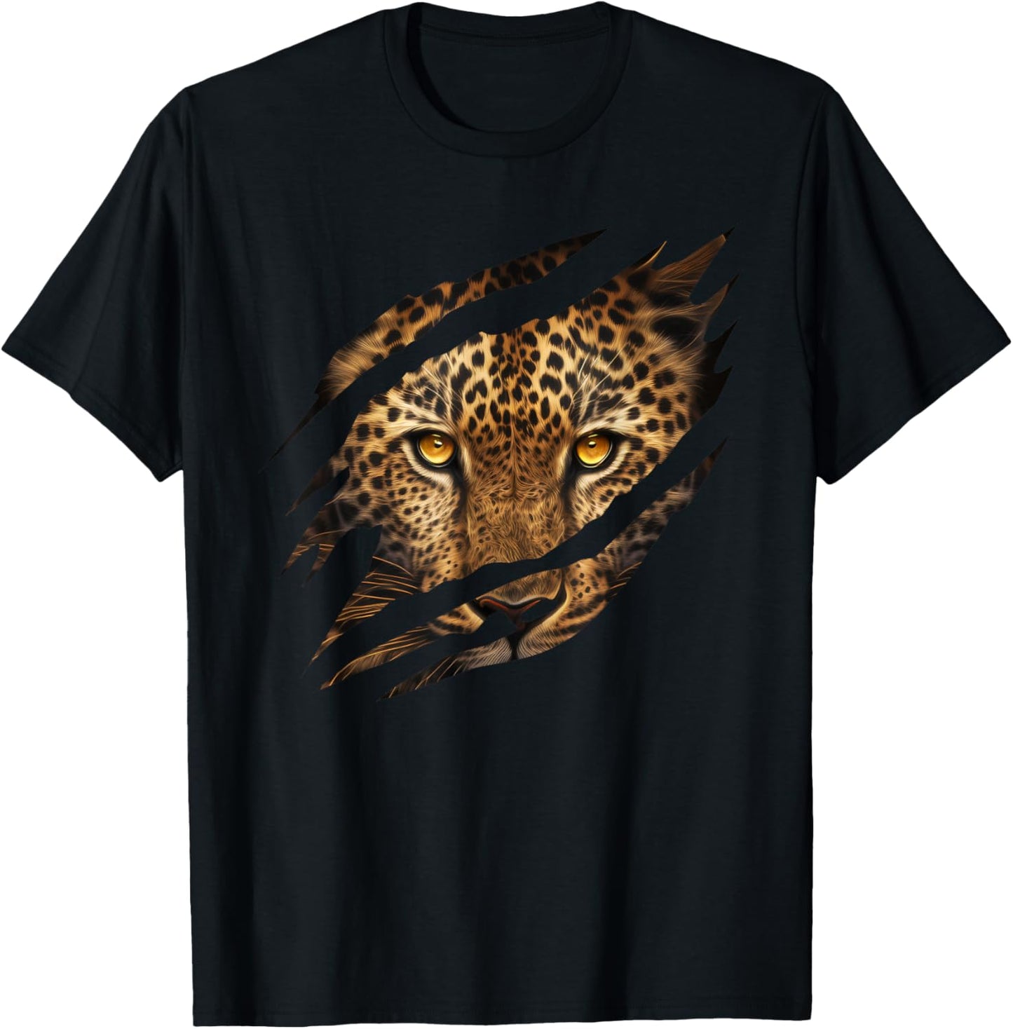 Leopard Cheetah Tiger Leopard Face Lion Cat T-Shirt