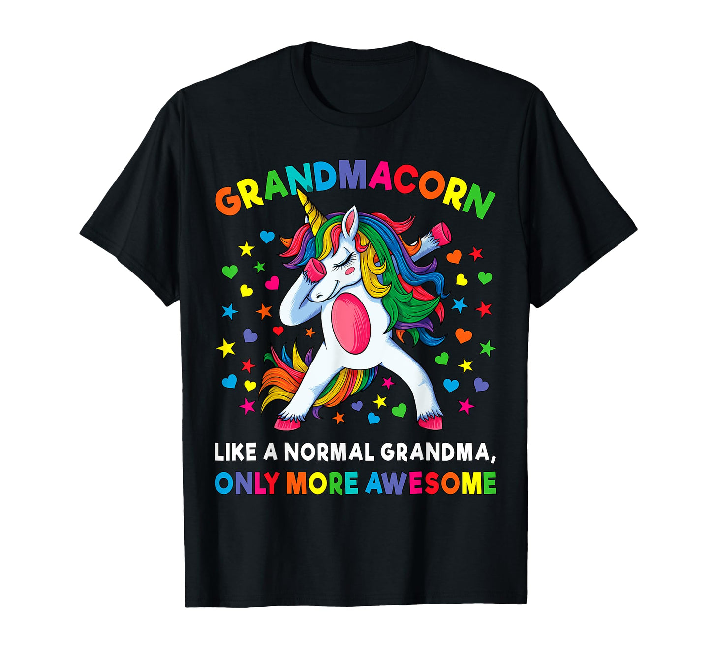 Grandmacorn Like A Grandma Only Awesome Dabbing Unicorn T-Shirt