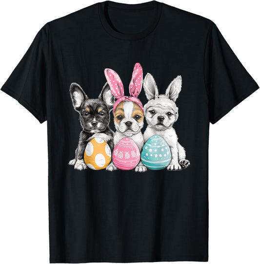 Easter Dog Easter Dog Bunny Ears Easter Egg T-Shirt