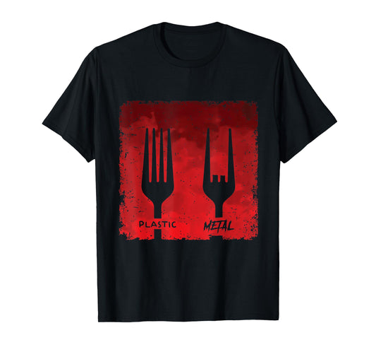 Plastic Fork Metal Music T-Shirt