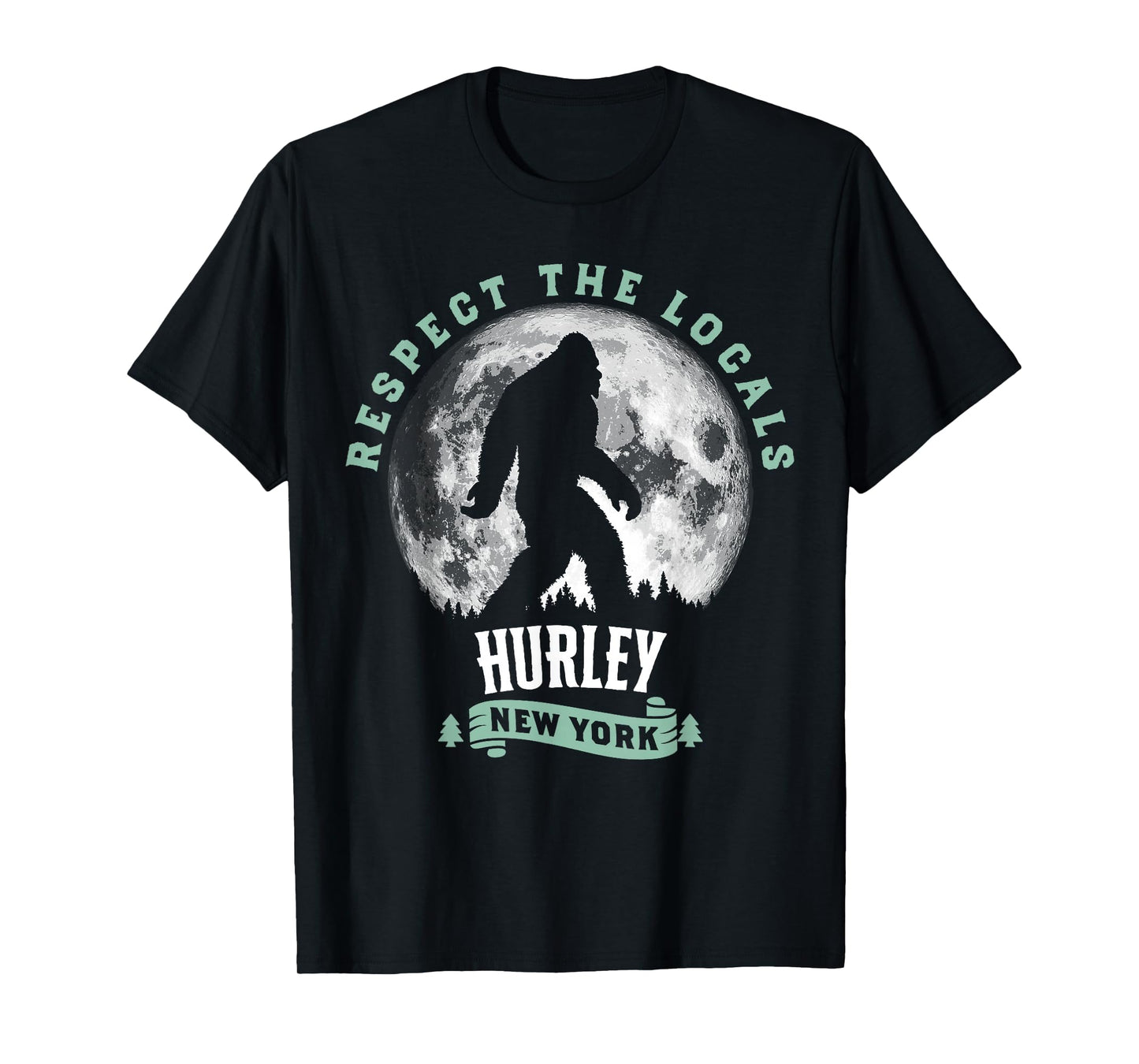 Hurley New York Respect The Locals Bigfoot Night Stroll T-Shirt