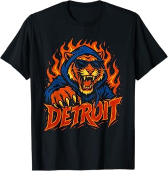 Uncaged Motion - Clawline Retro Tigers Name Spirit Evergreen T-Shirt