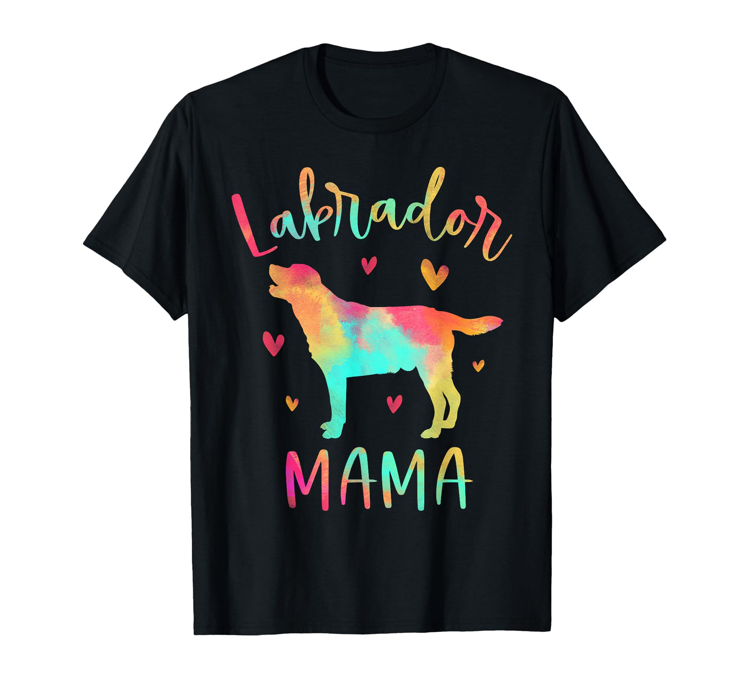 Labrador Mama Colorful Labrador Retriever Gifts Dog Mom T-Shirt