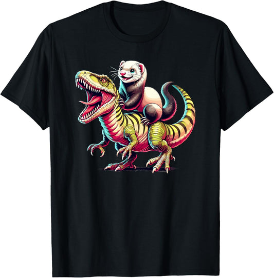 Dinosaur T-Rex Ferret Tyrannosaurus Rex T-Shirt