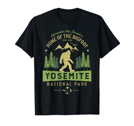 Yosemite National Park T shirt California Bigfoot Vintage T-Shirt